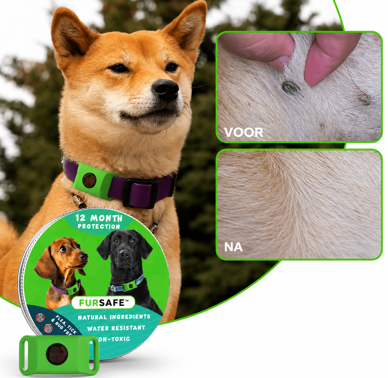 FurSafe™ 12 maanden vrij van vlooien en teken